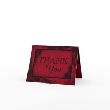 Lace Negra Rojo Moderno Goth Gracias