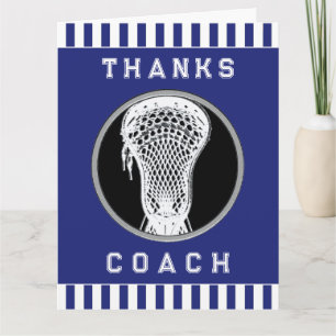 Tarjeta De Agradecimiento Lacrosse Coach