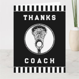 Tarjeta De Agradecimiento Lacrosse Coach
