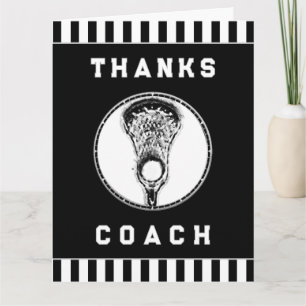 Tarjeta De Agradecimiento Lacrosse Coach