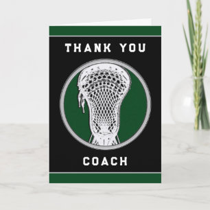 Tarjeta De Agradecimiento Lacrosse Coach