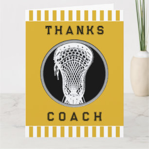 Tarjeta De Agradecimiento Lacrosse Coach