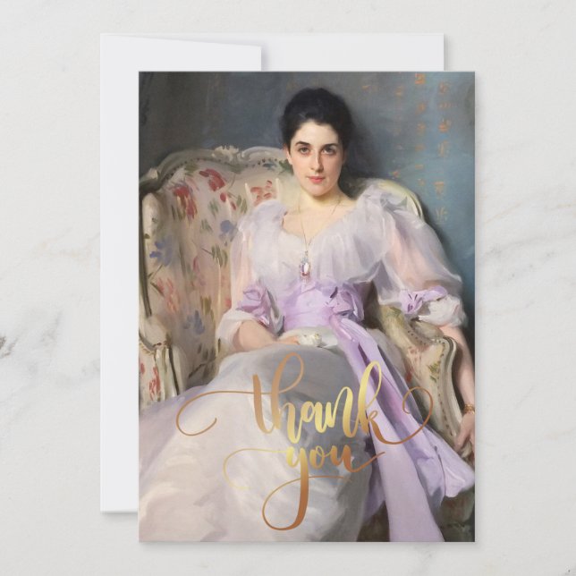 Tarjeta De Agradecimiento Lady Agnew de Lochnaw 1864 (Anverso)