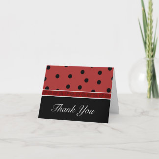 Tarjeta De Agradecimiento Ladybug Blank Gracias