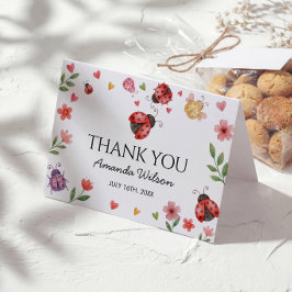Tarjeta De Agradecimiento Ladybug Thank You Card