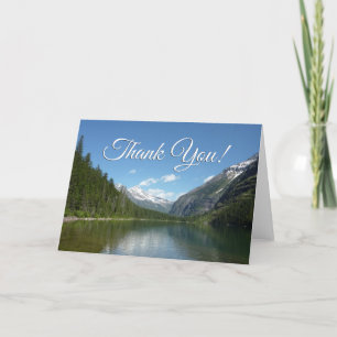 Tarjeta De Agradecimiento Lago Avalanche en el Parque Nacional Glacier Graci