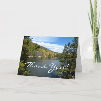 Tarjeta De Agradecimiento Lago Bear en el Parque Nacional Montañas Rocosas