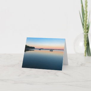 Tarjeta De Agradecimiento lago champlain amanecer en la bahía de saint alban