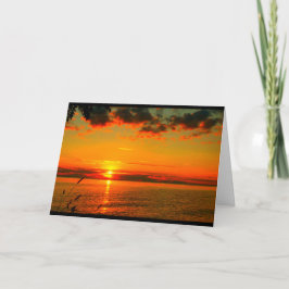 Tarjeta De Agradecimiento Lake Winnebago Sunset Gracias