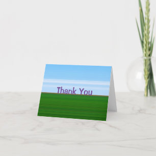 Tarjeta De Agradecimiento Landscape "Thank You" Customizable