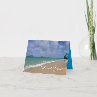 Tarjeta De Agradecimiento Lanikai Beach Gracias