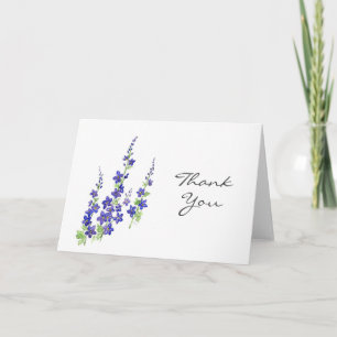 Tarjeta De Agradecimiento Larkspur