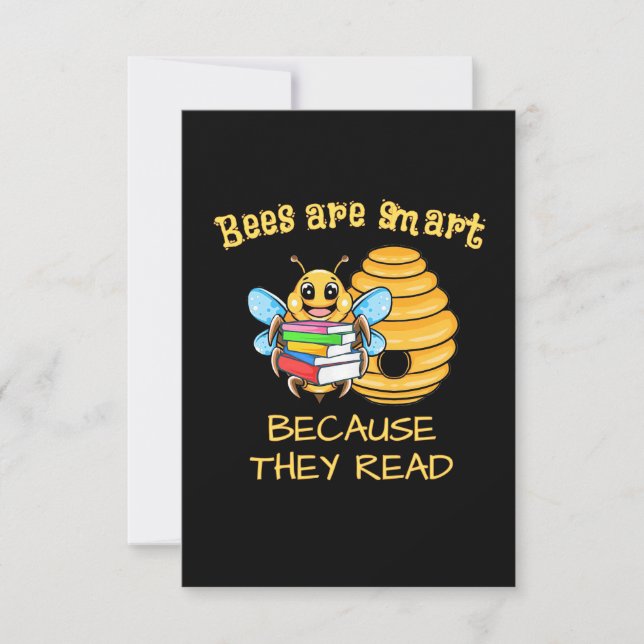 Tarjeta De Agradecimiento Las abejas son inteligentes (Anverso)