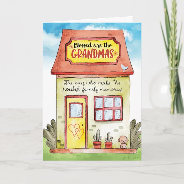 Tarjeta De Agradecimiento Las abuelas que hacen Recuerdos dulces son bendeci (Anverso)