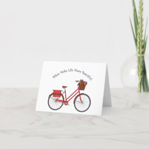 Tarjeta De Agradecimiento Las bicicletas hacen la vida más bella - Bicicleta