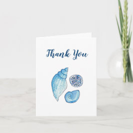 Tarjeta De Agradecimiento Las cáscaras azules le agradecen