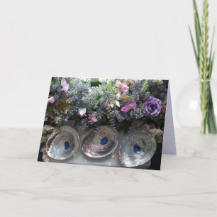 Tarjeta De Agradecimiento Las cáscaras y las flores - gracias cardar