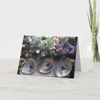 Tarjeta De Agradecimiento Las cáscaras y las flores - gracias cardar