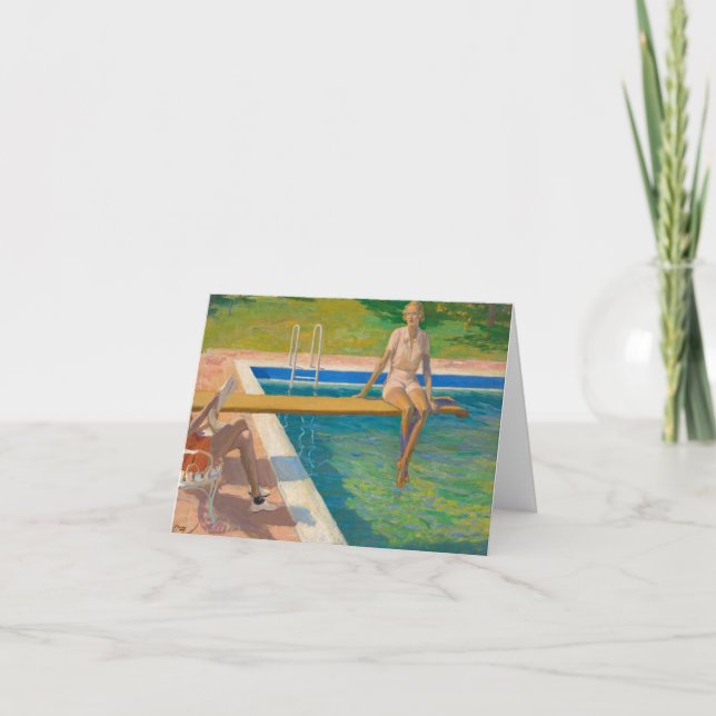 Tarjeta De Agradecimiento Las Castlerosse de la Viscondesa, Palm Springs de  (Anverso)