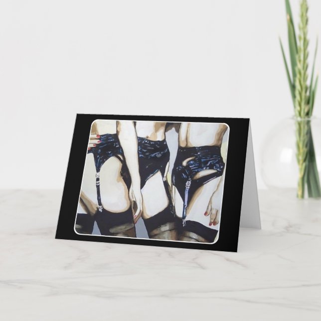 Tarjeta De Agradecimiento "Las cosas pasan cuando el Fiesta baja" pintura (Anverso)