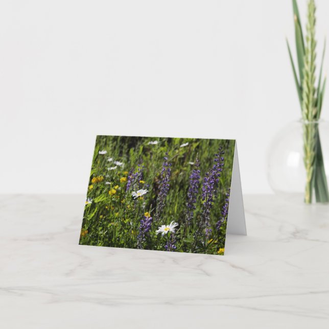 Tarjeta De Agradecimiento Las flores le agradecen cardar (Anverso)