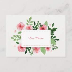 Tarjeta De Agradecimiento Las flores rosadas del ranúnculo le agradecen