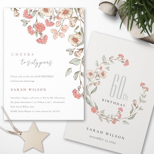 Tarjeta De Agradecimiento Las flores rosas de vituperio fueron invitadas a c (Subido por el creador)