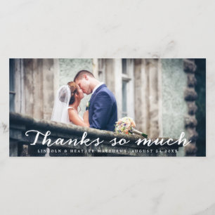 Tarjeta De Agradecimiento Las gracias tanto que se casan le agradecen