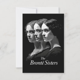 Tarjeta De Agradecimiento Las hermanas Brontë