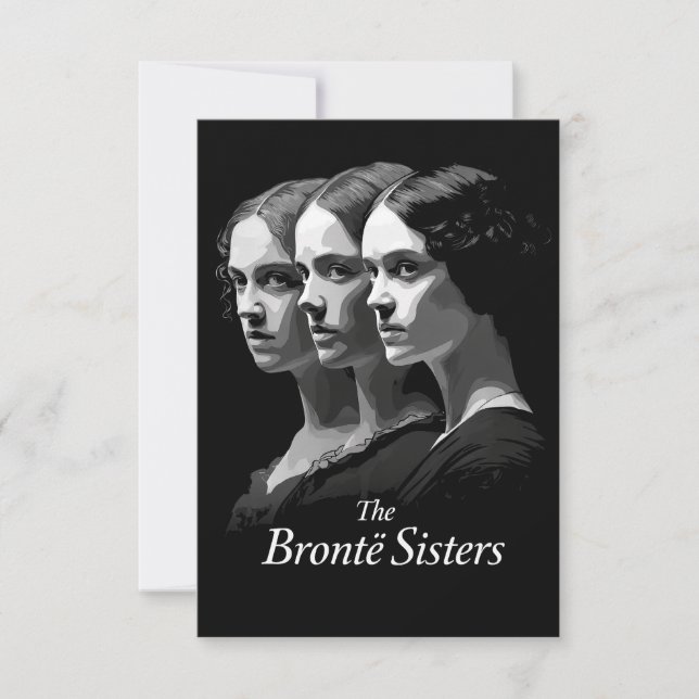 Tarjeta De Agradecimiento Las hermanas Brontë (Anverso)