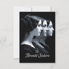 Tarjeta De Agradecimiento Las hermanas Brontë