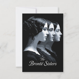 Tarjeta De Agradecimiento Las hermanas Brontë