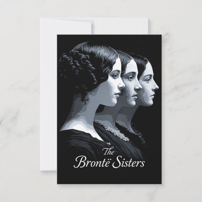Tarjeta De Agradecimiento Las hermanas Brontë (Anverso)