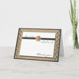 Tarjeta De Agradecimiento Las huellas en la arena le agradecen