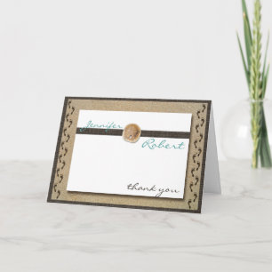 Tarjeta De Agradecimiento Las huellas en la arena le agradecen