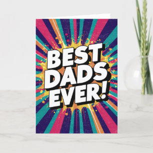 Tarjeta De Agradecimiento Las mejores papas, todas las papas gay del día de 