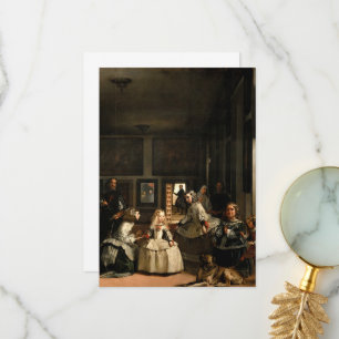 Tarjeta De Agradecimiento Las Meninas por Diego Velázquez