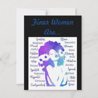 Tarjeta De Agradecimiento Las Mujeres Más Finas Son...