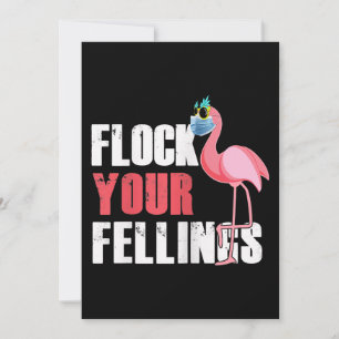 Tarjeta De Agradecimiento Las mujeres se enredan sus sentimientos Flamingo d
