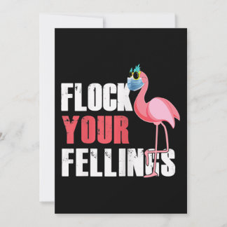 Tarjeta De Agradecimiento Las mujeres se enredan sus sentimientos Flamingo d