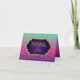Tarjeta De Agradecimiento Las noches árabes de Bollywood le agradecen