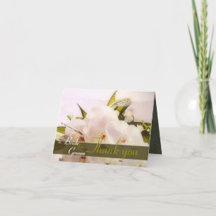 Tarjeta De Agradecimiento Las orquídeas blancas le agradecen