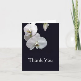 Tarjeta De Agradecimiento Las orquídeas blancas le agradecen observar