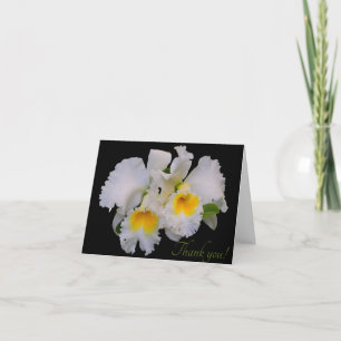 Tarjeta De Agradecimiento Las orquídeas grises púrpuras de plata le