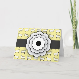 Tarjeta De Agradecimiento Las ovejas le agradecen cardar