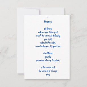 Tarjeta De Agradecimiento las piezas 