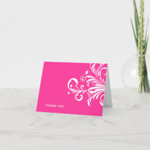 Tarjeta De Agradecimiento las rosas fuertes de los remolinos 311-Swanky le
