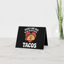 Las Rosas Son Rojas Blah Tacos Divertido Día de Sa