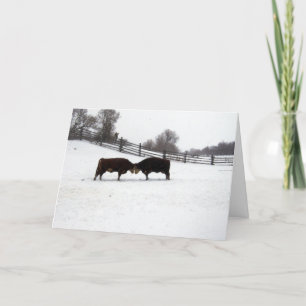 Tarjeta De Agradecimiento Las vacas van a la cabeza