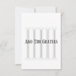 Tarjeta De Agradecimiento Latín